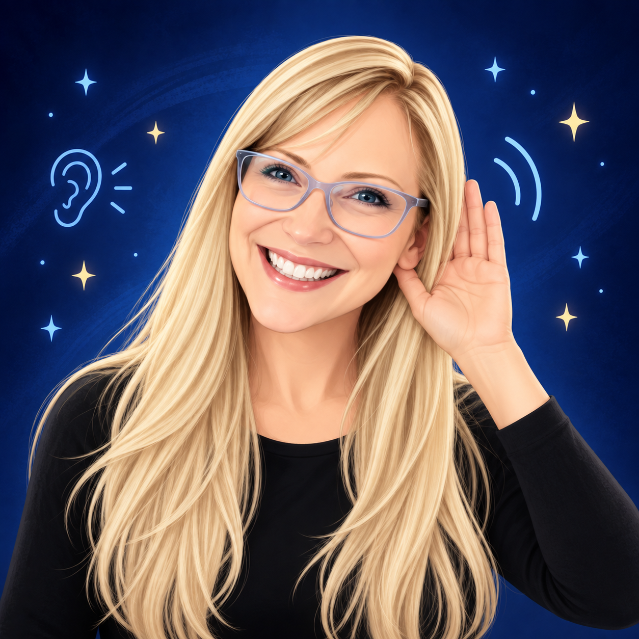 Grace invitando a escuchar con atención